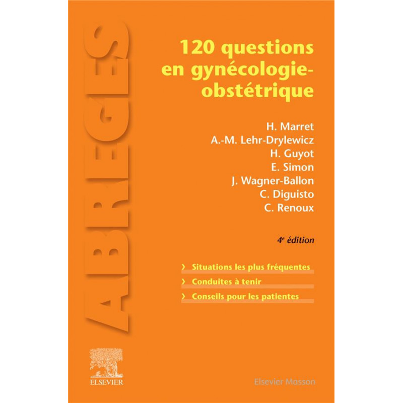 120 Questions En Gynécologie Obstétrique 4e édition 