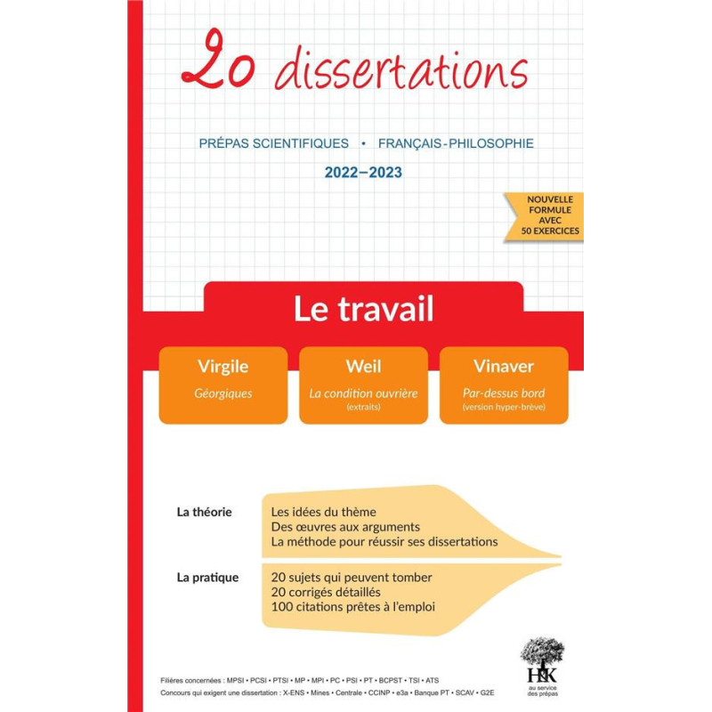 les sujets de la dissertation 2022