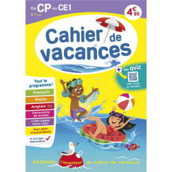 Cahier de vacances : du CP...